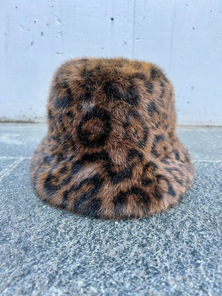 レオパードシャギーファーハット 【ファーバケハ】