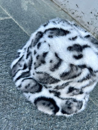 レオパードシャギーファーハット 【ファーバケハ】