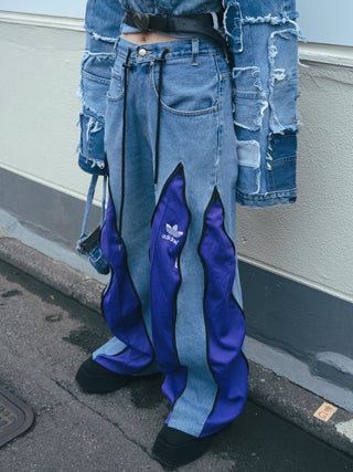 リメイク ジップ デニム パンツ ロング【ユニセックス】 #39