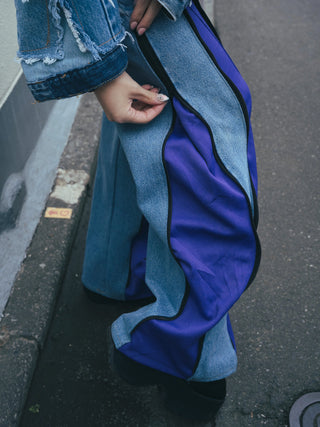 リメイク ジップ デニム パンツ ロング【ユニセックス】 #39