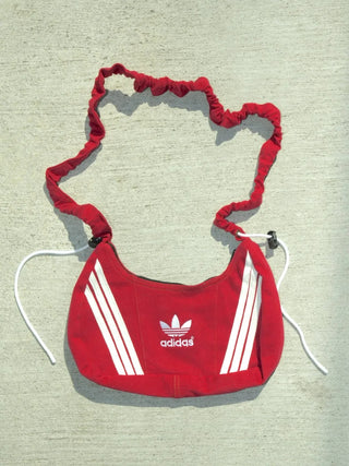 リメイク 2WAY ショルダーメレンゲバッグ【サイズ調節可】【レッド系】#78