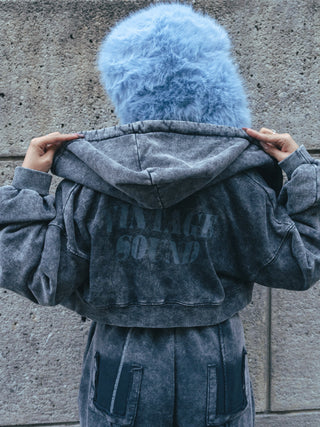 ピグメントポケットクロップドフーディー