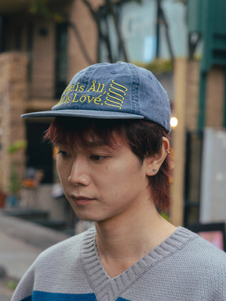 コットン ロゴ パネル キャップ