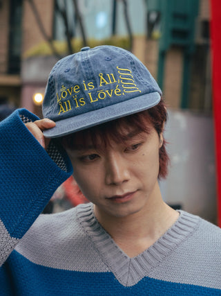 コットン ロゴ パネル キャップ