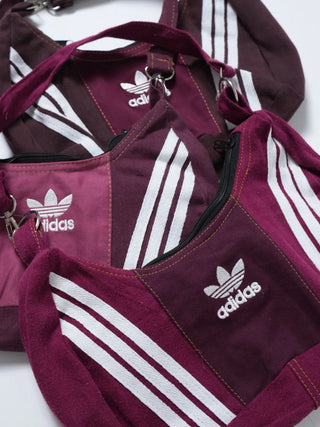 リメイク ハンド バッグ【バーガンディー系】#8