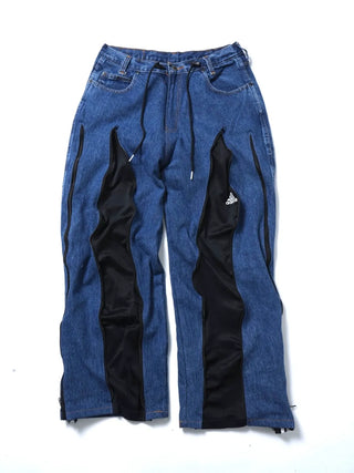 リメイク 4ジップ デニムパンツ【ユニセックス/5カラー】
