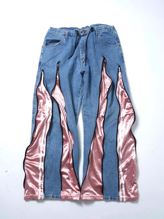 リメイク 4ジップ デニムパンツ【ユニセックス/5カラー】