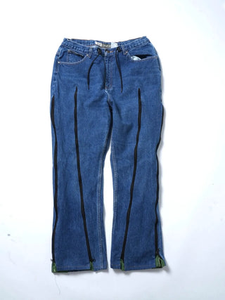 リメイク 4ジップ デニムパンツ【ユニセックス/5カラー】