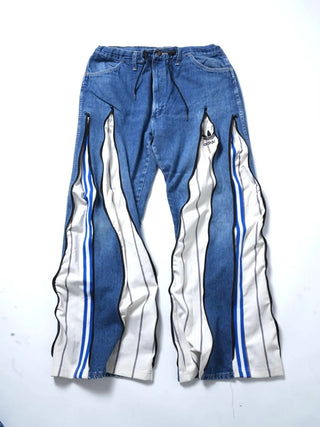 リメイク 4ジップ デニムパンツ【ユニセックス/5カラー】