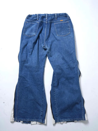 リメイク 4ジップ デニムパンツ【ユニセックス/5カラー】