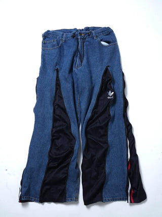 リメイク 4ジップ デニムパンツ【ユニセックス/5カラー】