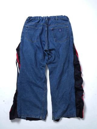 リメイク 4ジップ デニムパンツ【ユニセックス/5カラー】