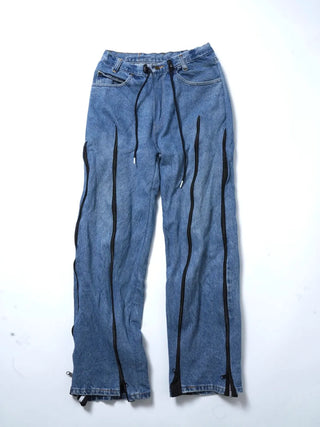 リメイク 4ジップ デニムパンツ【ユニセックス/5カラー】