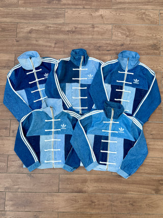 リメイクデニムチャイニーズトラックジャケット ブルー #2