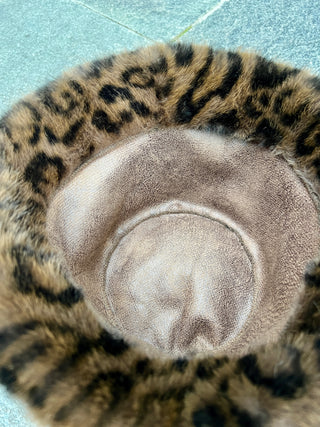 レオパードシャギーファーハット 【ファーバケハ】