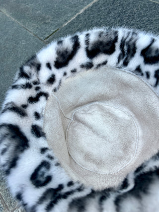 レオパードシャギーファーハット 【ファーバケハ】