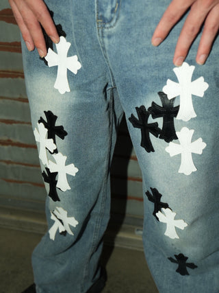 NV CROSS DENIM PANTS