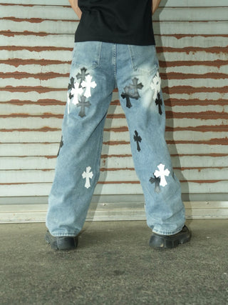 NV CROSS DENIM PANTS