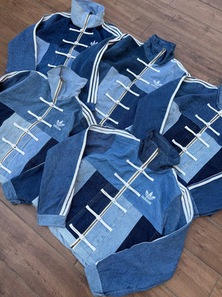 リメイクデニムチャイニーズトラックジャケット ブルー #2