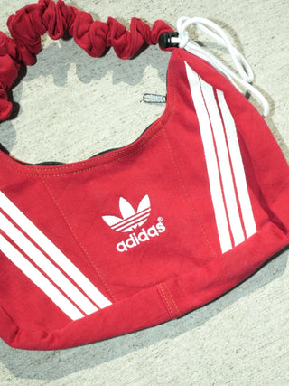 リメイク 2WAY ショルダーメレンゲバッグ【サイズ調節可】【レッド系】#78