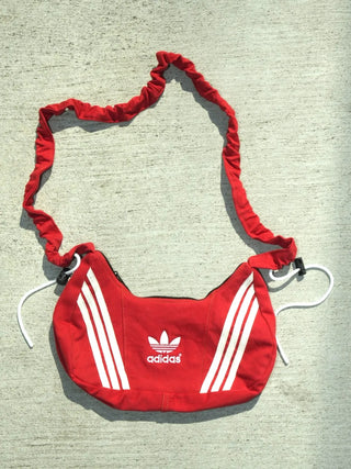 リメイク 2WAY ショルダーメレンゲバッグ【サイズ調節可】【レッド系】#78