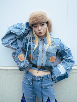 リメイクパッチミニボストンバッグ