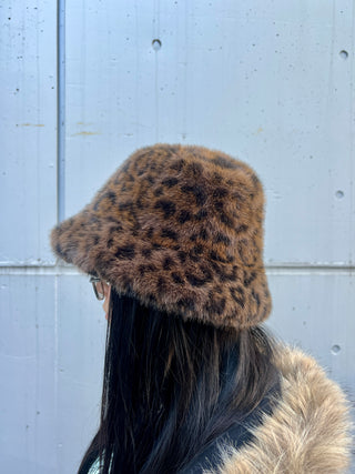 レオパードシャギーファーハット 【ファーバケハ】