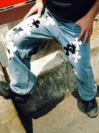 NV CROSS DENIM PANTS