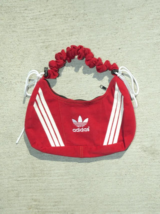 リメイク 2WAY ショルダーメレンゲバッグ【サイズ調節可】【レッド系】#78