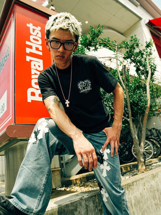 NV CROSS DENIM PANTS