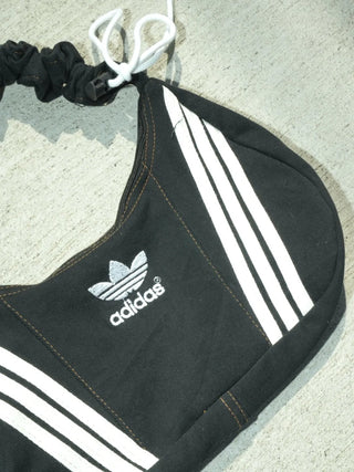 リメイク ショルダーメレンゲバッグ【サイズ調節可】【ブラック系】#79