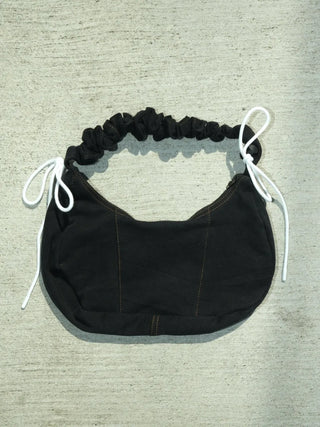 リメイク ショルダーメレンゲバッグ【サイズ調節可】【ブラック系】#79