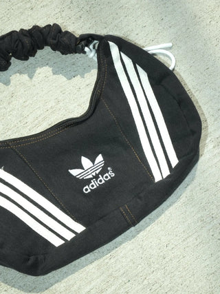 リメイク ショルダーメレンゲバッグ【サイズ調節可】【ブラック系】#79