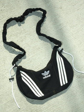 リメイク ショルダーメレンゲバッグ【サイズ調節可】【ブラック系】#79