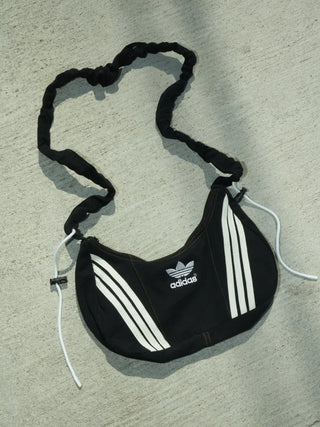 リメイク ショルダーメレンゲバッグ【サイズ調節可】【ブラック系】#79