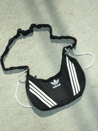 リメイク ショルダーメレンゲバッグ【サイズ調節可】【ブラック系】#79