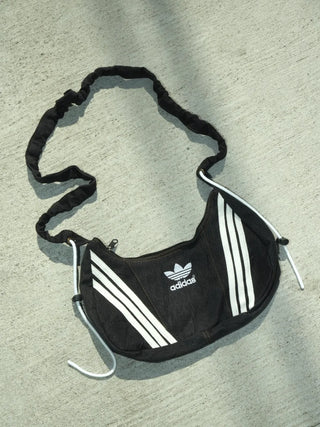 リメイク ショルダーメレンゲバッグ【サイズ調節可】【ブラック系】#79