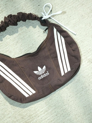 リメイク 2WAY ショルダーメレンゲバッグ【サイズ調節可】【ブラウン系】#80