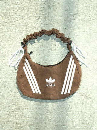 リメイク 2WAY ショルダーメレンゲバッグ【サイズ調節可】【ブラウン系】#80