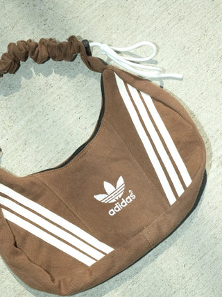 リメイク 2WAY ショルダーメレンゲバッグ【サイズ調節可】【ブラウン系】#80