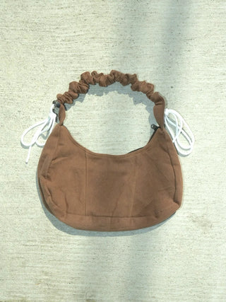 リメイク 2WAY ショルダーメレンゲバッグ【サイズ調節可】【ブラウン系】#80