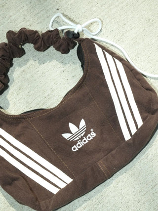 リメイク 2WAY ショルダーメレンゲバッグ【サイズ調節可】【ブラウン系】#80