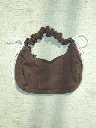 リメイク 2WAY ショルダーメレンゲバッグ【サイズ調節可】【ブラウン系】#80