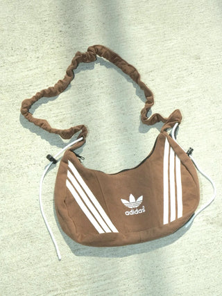 リメイク 2WAY ショルダーメレンゲバッグ【サイズ調節可】【ブラウン系】#80