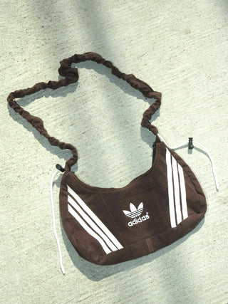 リメイク 2WAY ショルダーメレンゲバッグ【サイズ調節可】【ブラウン系】#80