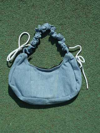 リメイクチャームリングメレンゲショルダーバッグ【ブルー系】