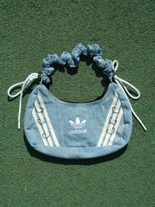 リメイクチャームリングメレンゲショルダーバッグ【ブルー系】