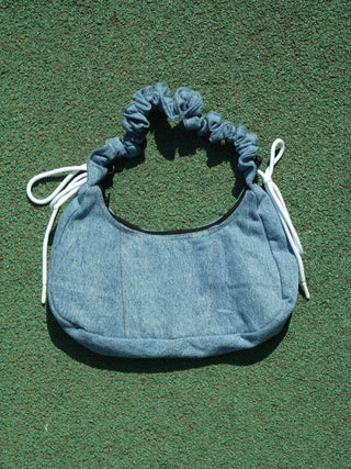 リメイクチャームリングメレンゲショルダーバッグ【ブルー系】