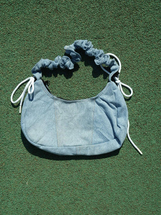 リメイクチャームリングメレンゲショルダーバッグ【ブルー系】