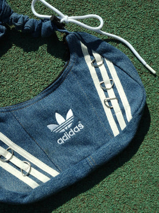 リメイクチャームリングメレンゲショルダーバッグ【ブルー系】